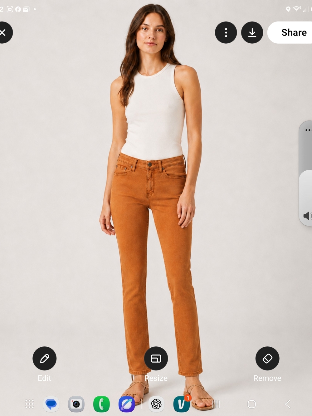 Ag Adriano Goldschmied Straight-Leg Jeans in Burnt Orange